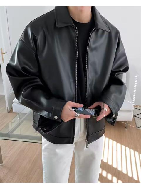 Japanese Brand - Artificial leather Hip Hop Gothic Rock Bomber Jacket Coat
