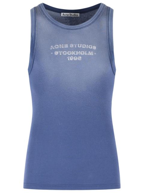 Acne Studios Acne Studios Navy Cotton Blend Tank Top