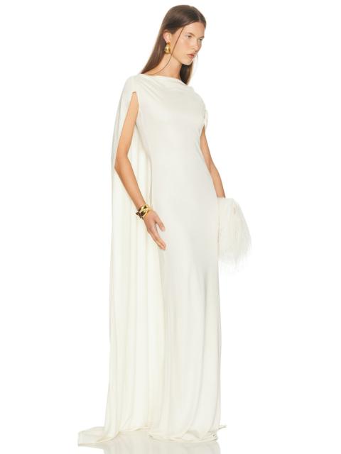 HELSA The Alva Caped Jersey Dress