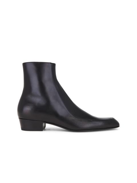 SAINT LAURENT Augustin 30 Zipped Booties
