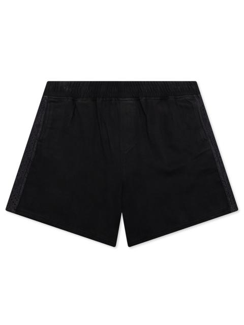 REPRESENT KNITTED PANEL SHORTS - BLACK