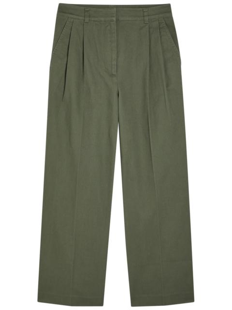 ANINE BING Anine Bing Belen Straight-leg Twill Trousers