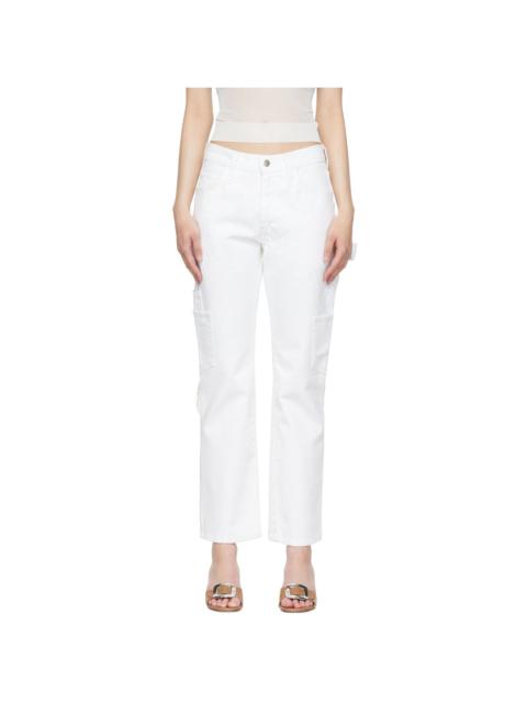 MARYAM NASSIR ZADEH White Straight-Cut Jeans