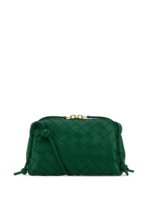 Bottega Veneta Bottega Veneta Women Grass Green Leather Concert Crossbody Bag
