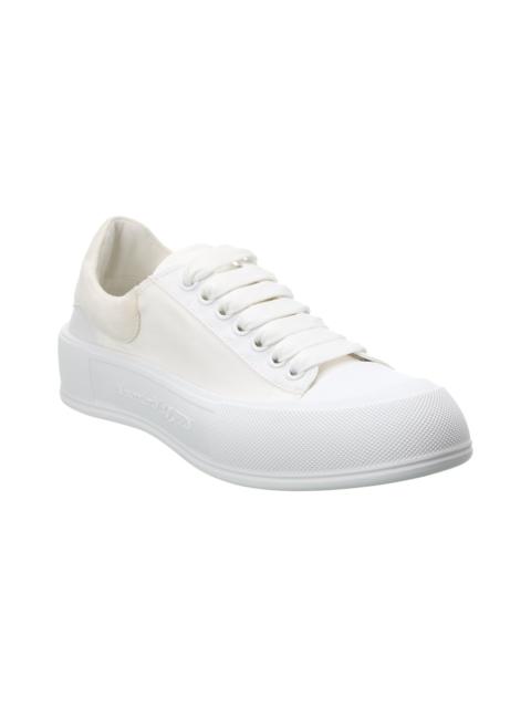 Alexander McQueen Alexander McQueen Deck Plimsoll Canvas & Suede Sneaker
