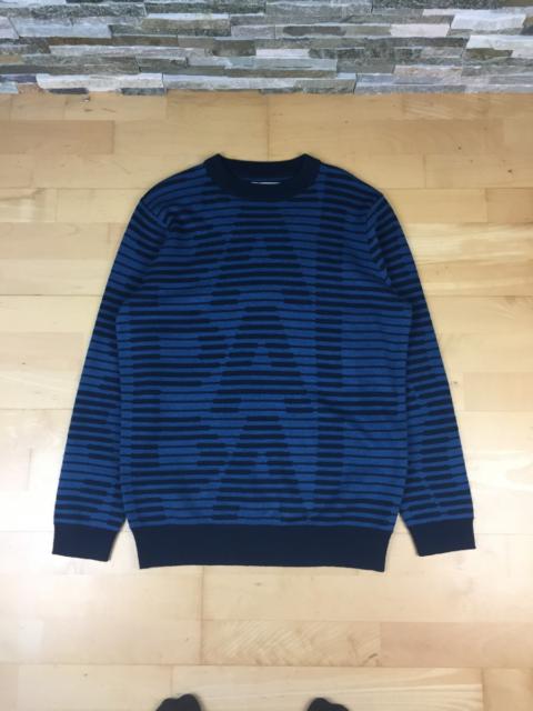 PALACE Palace Striped Spellout Logo Sweater