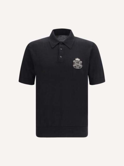 Dolce & Gabbana Polo Shirt with embroidered patch