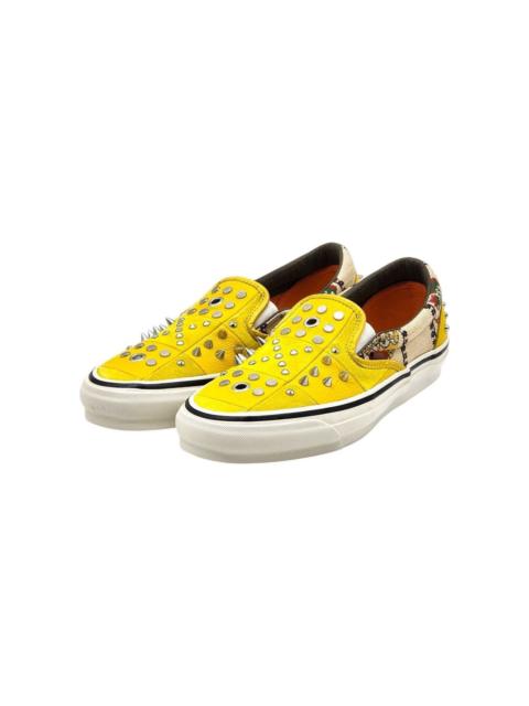 GUCCI Vault OG Classic Checkered Studded Slip-On Sneakers US 10