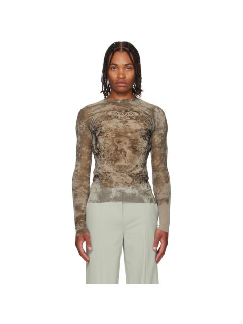 Beige 'The Médaillon' Top