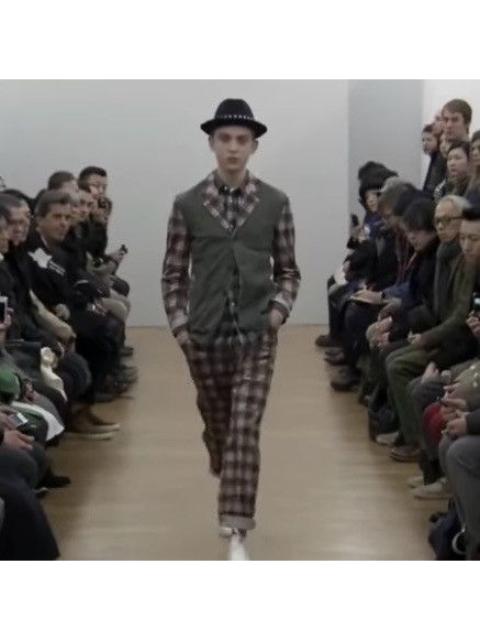 Comme des Garçons SHIRT AW13 Runway Plaid Blazer First Look