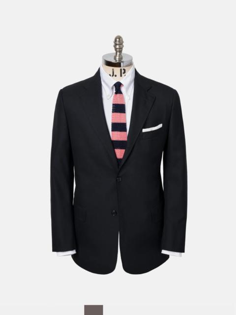 J. PRESS SOLID NAVY WOOL SUIT - TRIM FIT