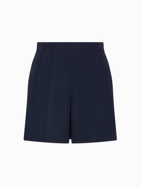 EMPORIO ARMANI ICON TRIACETATE FABRIC SHORTS