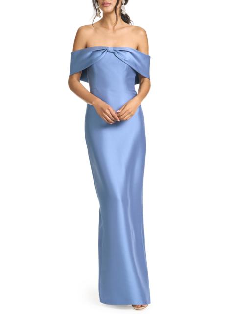 SACHIN & BABI Sachin & Babi Michelle Off the Shoulder Mikado Gown in Twilight at Nordstrom