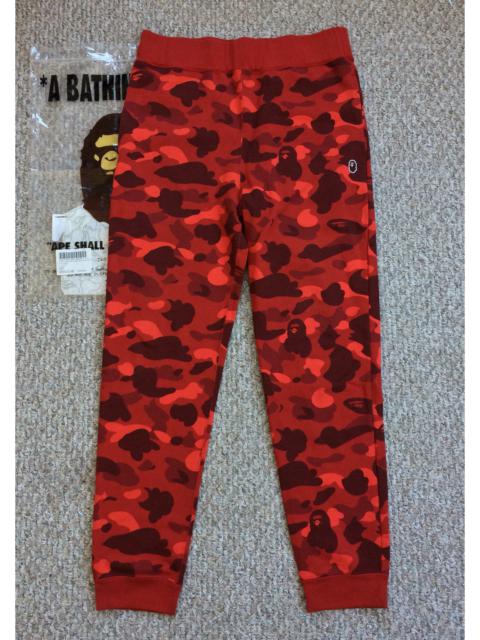 A BATHING APE® NEW Bape Red Camo Sweatpants size XL