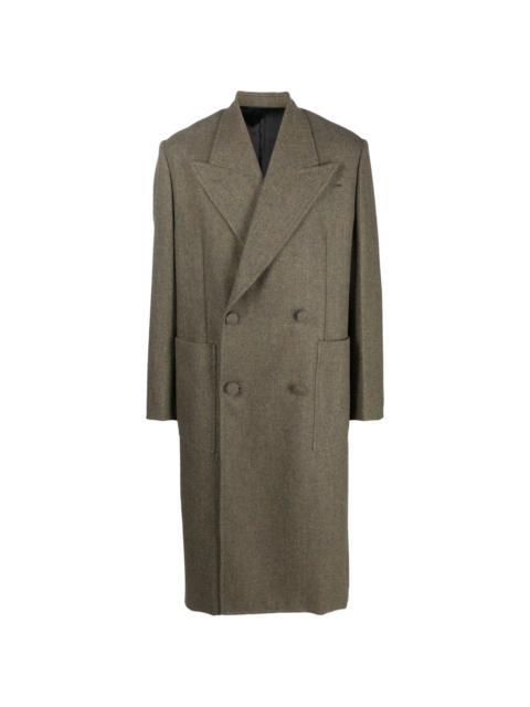 Givenchy double-breasted herringbone wool coat