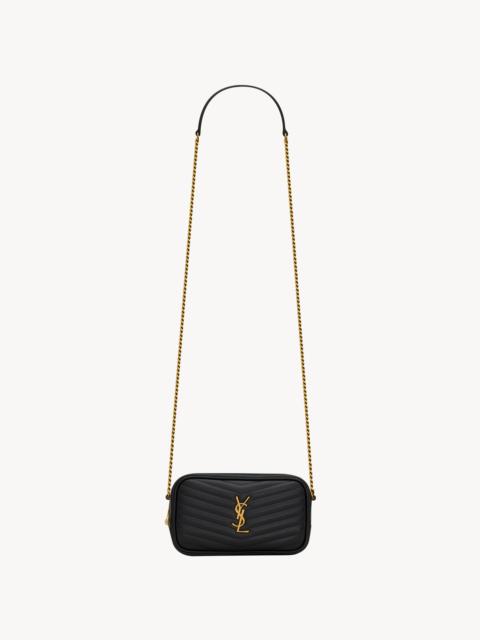 SAINT LAURENT MINI LOU IN QUILTED LEATHER
