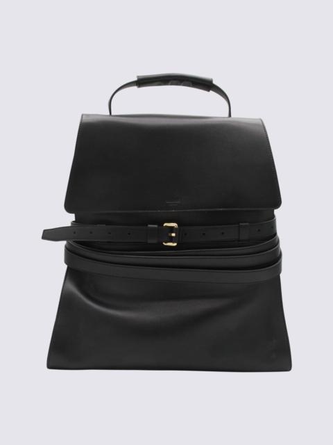 Moschino Moschino Black Leather Backpack