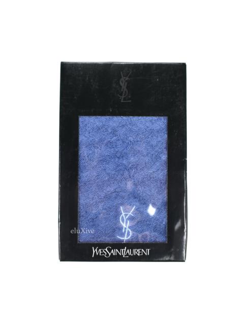 SAINT LAURENT Yves Saint Laurent Blue YSL Logo Hand Towel (Small) DS