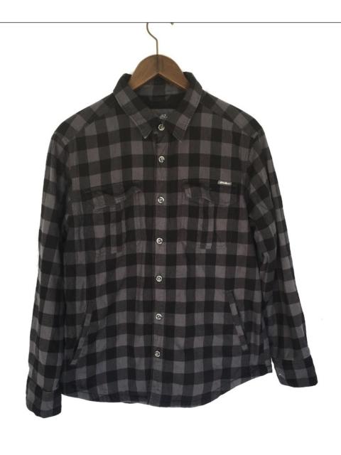 Other Designers Eddie Bauer - Vintage Eddie Bauer Fleece Lining Checkered Flannel Jacket