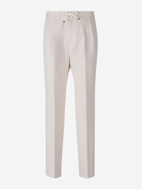 Brunello Cucinelli STRAIGHT LINEN TROUSERS
