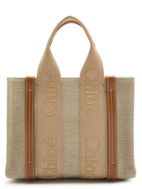 Chloé Woody small canvas tote