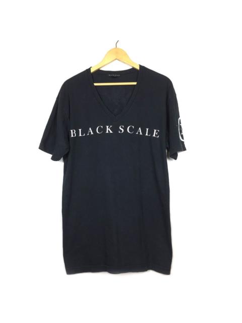 Other Designers Black Scale V-Neck T-Shirt