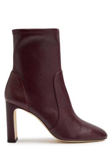 Stuart Weitzman Stuart Weitzman Babette Bootie 85 Leather Ankle Boots