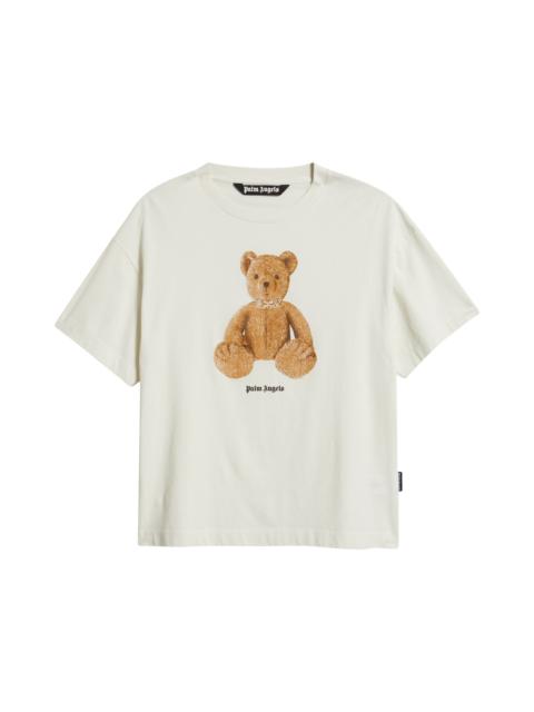 Palm Angels Palm Angels Bear Regular Fit Cotton Graphic T-Shirt in Off White Brown at Nordstrom