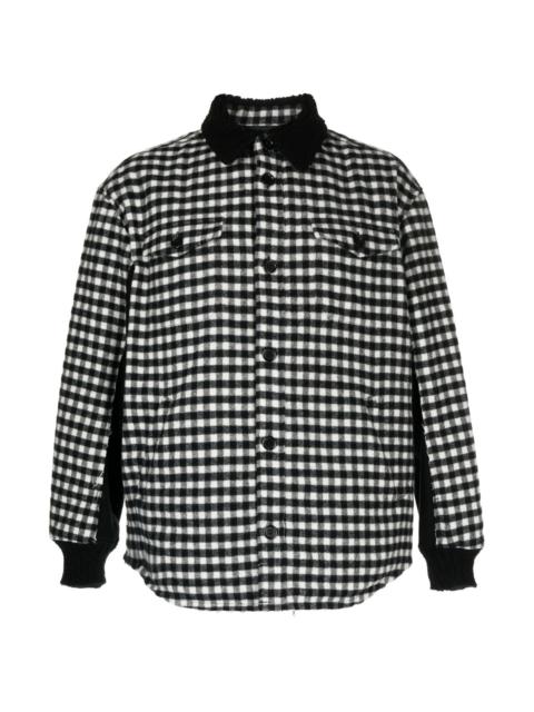 UNDERCOVER GINGHAM-CHECK FLANNEL SHIRT JACKET