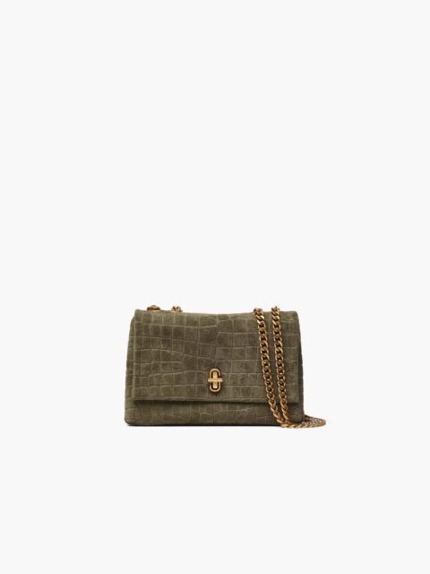 Marc Jacobs THE SUEDE CROC SLIM DUAL CONVERTIBLE SHOULDER BAG