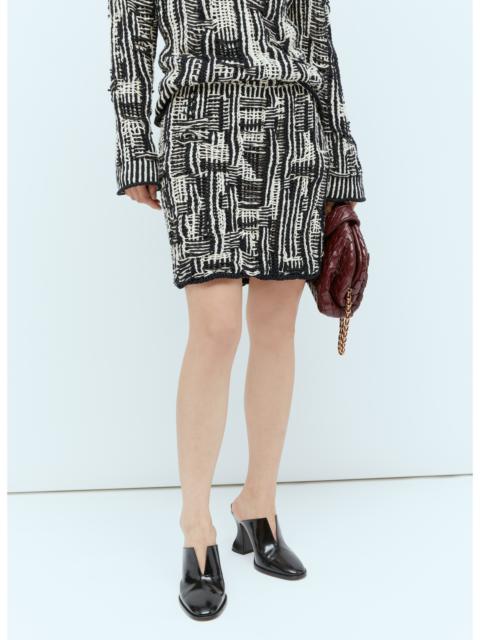 Bottega Veneta Bottega Veneta Women Intrecciato Cotton Skirt