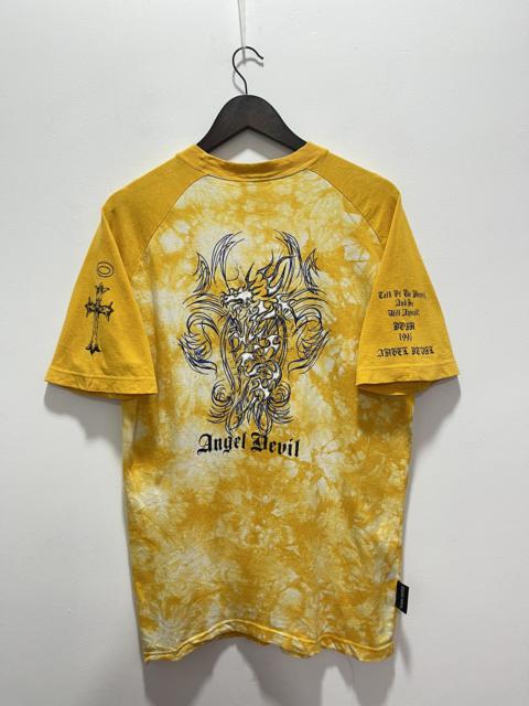 Other Designers Vintage - JAPANESE ANGEL DEVIL DRAGONFLY BIG LOGO TYE DYE TSHIRT