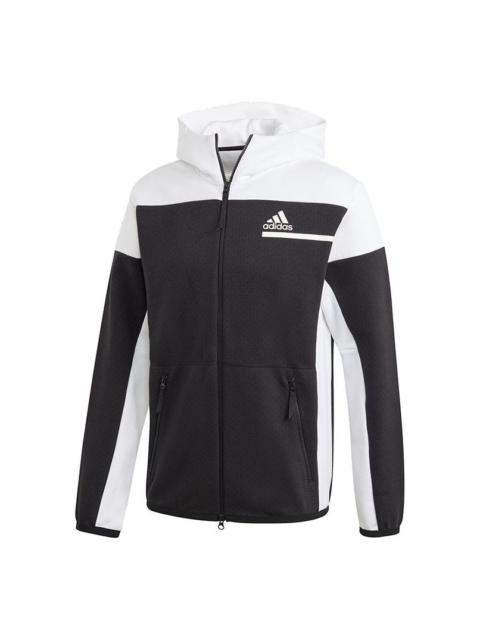 adidas adidas ZNE FZ hooded Casual Sports Jacket Black GM6533