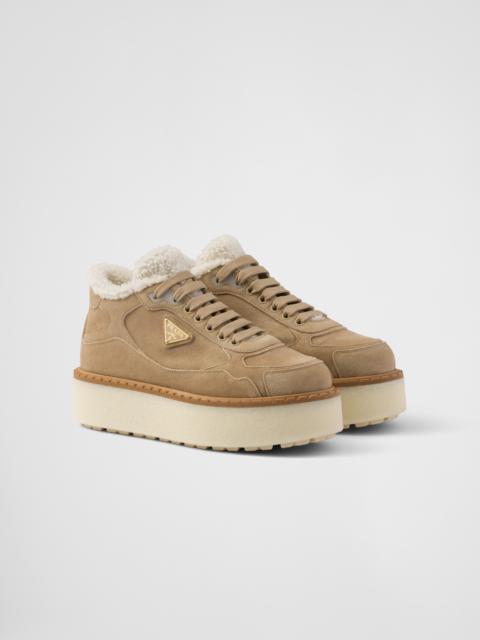 Prada Suede mid-top sneakers