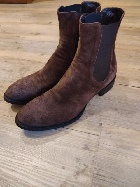 Other Designers RoccoP - Brown suede chelsea boots.Like Saint Laurent or Dior
