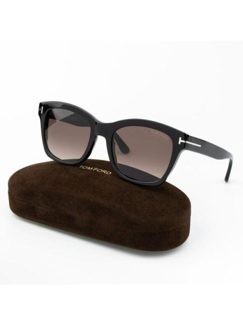 TOM FORD Tom Ford LAUREN-02 Women Sunglasses Gradient Burgundy Polarized Square FT0614/S