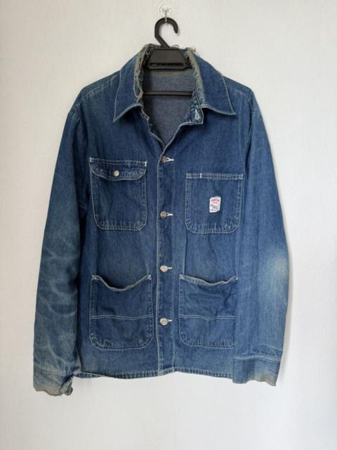 Other Designers Vintage Pointer Distress Chore Jacket Denim Workwear Style