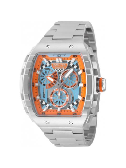 Other Designers Invicta Invicta Racing Light Blue and Orange Dial Men's Watch 49220