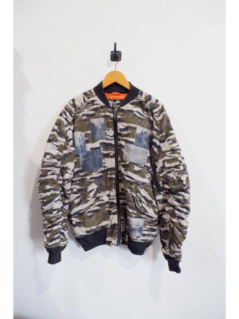 Other Designers Japanese Brand - Divided Patchwork Camo Bomber Jacket Oversized