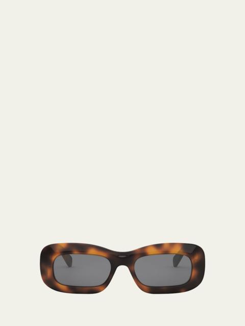 CELINE Bold 3 Dots Acetate Rectangle Sunglasses