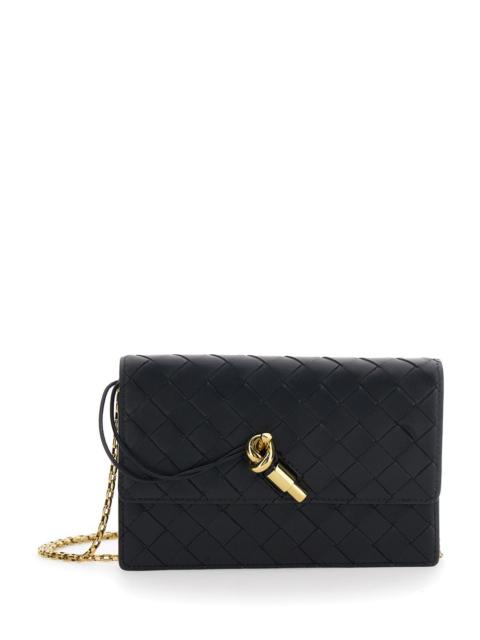 Bottega Veneta Bottega Veneta Women Crossbody Bag 'Andiamo' With Intreccio Motif And Knot Closure On The Front In B