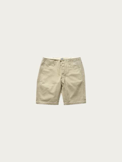 The Real McCoys Blue Seal Chino Shorts - Tan