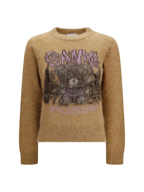 GANNI Ganni Women Brushed Alpaca Sweater Teddy