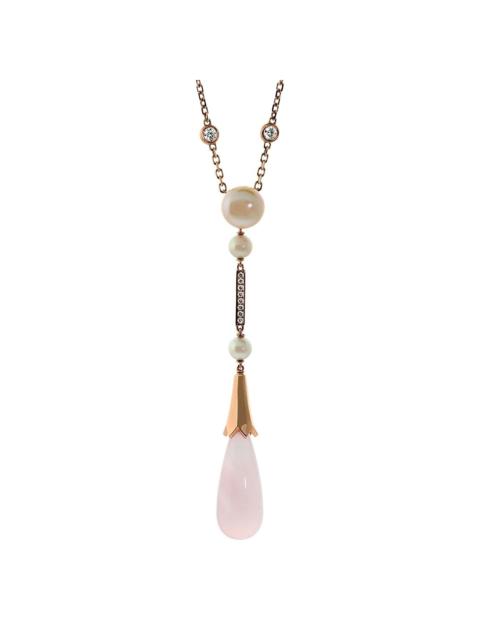 Cartier Cartier 18K Rose Gold 17.94 ct. tw. Diamond & Pink Quartz Monica Bellucci Necklace (Authentic Pre-Lo