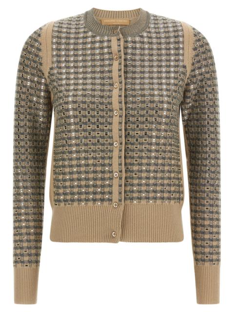Other Designers Ermanno Scervino Women Check Cardigan With Crystals