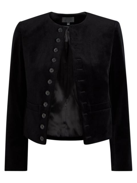 NILI LOTAN Nili Lotan Patti Cropped Velvet Jacket
