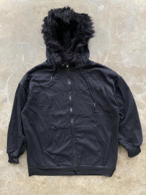 Other Designers If Six Was Nine × Japanese Brand × Le Grande Bleu (L.G.B.) - Vtg If6was9 LGB Style Wit Fur zip up Hoodie