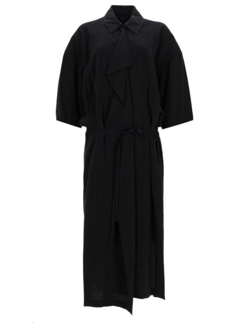 Lemaire ASYMMETRICAL SILK DRESS WITH BELT