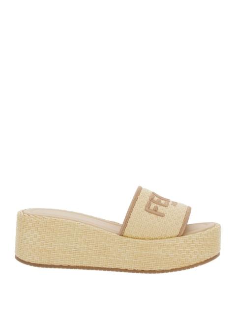 FENDI Fendi Raffia Sunshine Sandal
