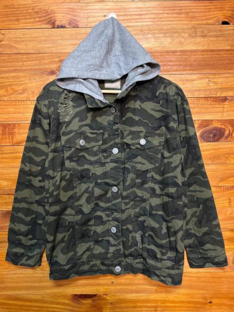 Other Designers Japanese Brand - L’ESPOIR CAMO TRUCKER HOODED JACKET